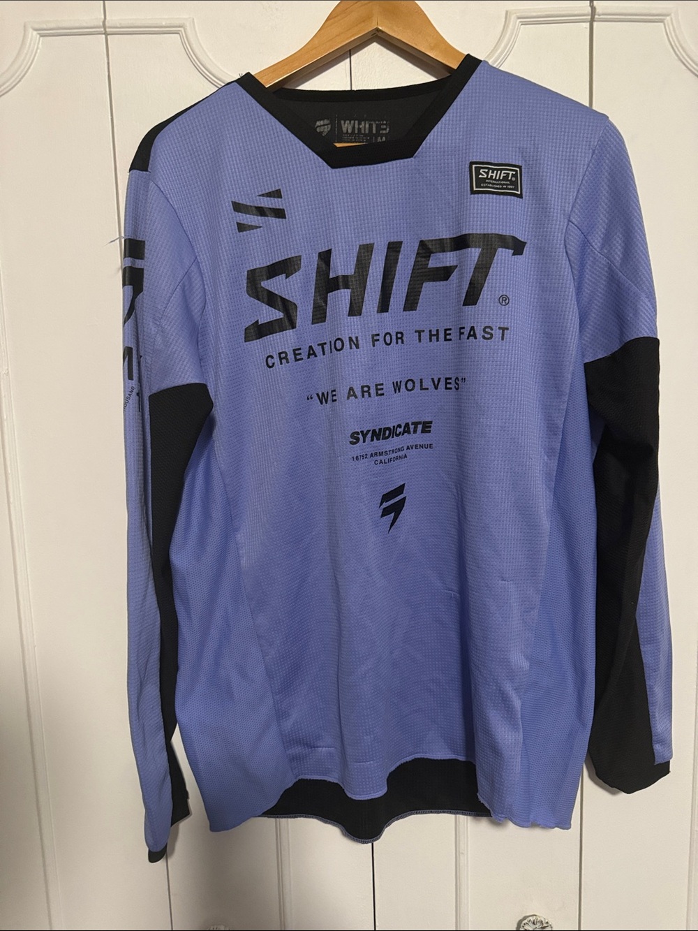 Fox Racing MX motocross  / SHIFT Long Sleeve Jersey in Lavender and Black
